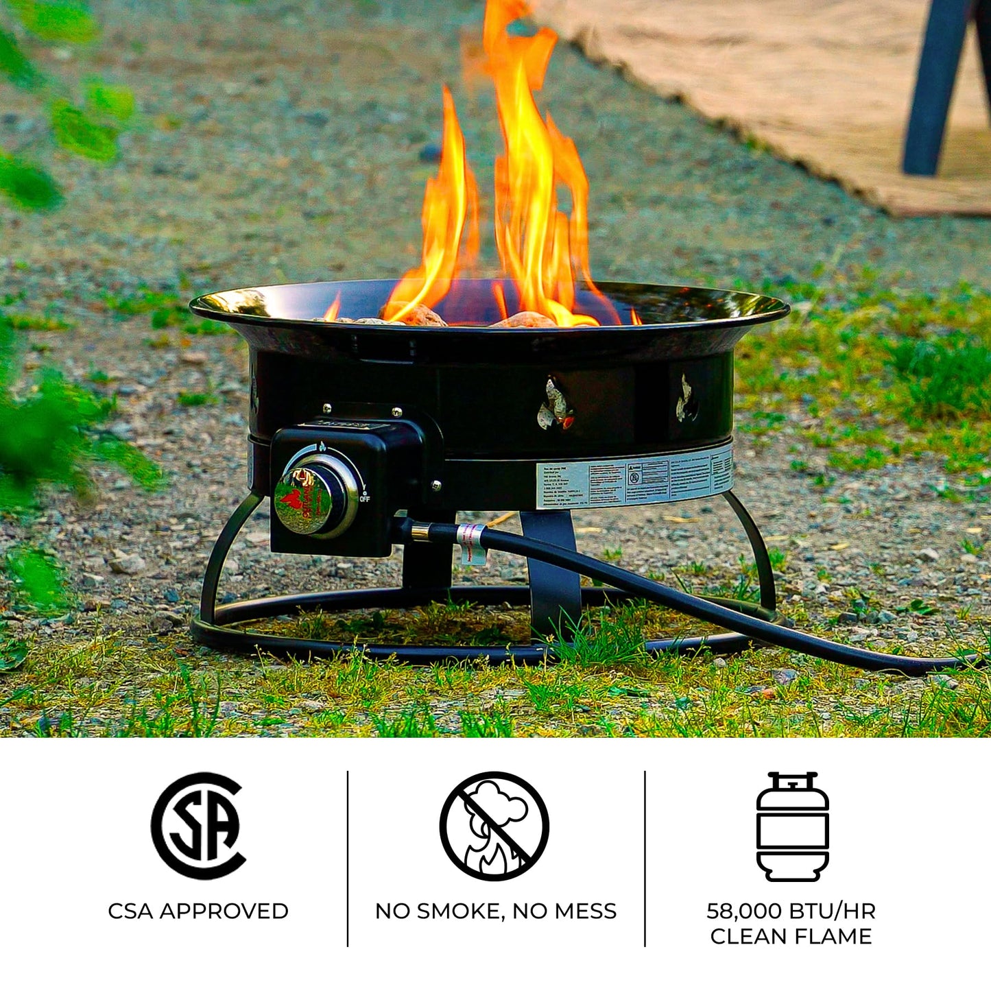 Outland Firebowl portátil propano Fire Pit