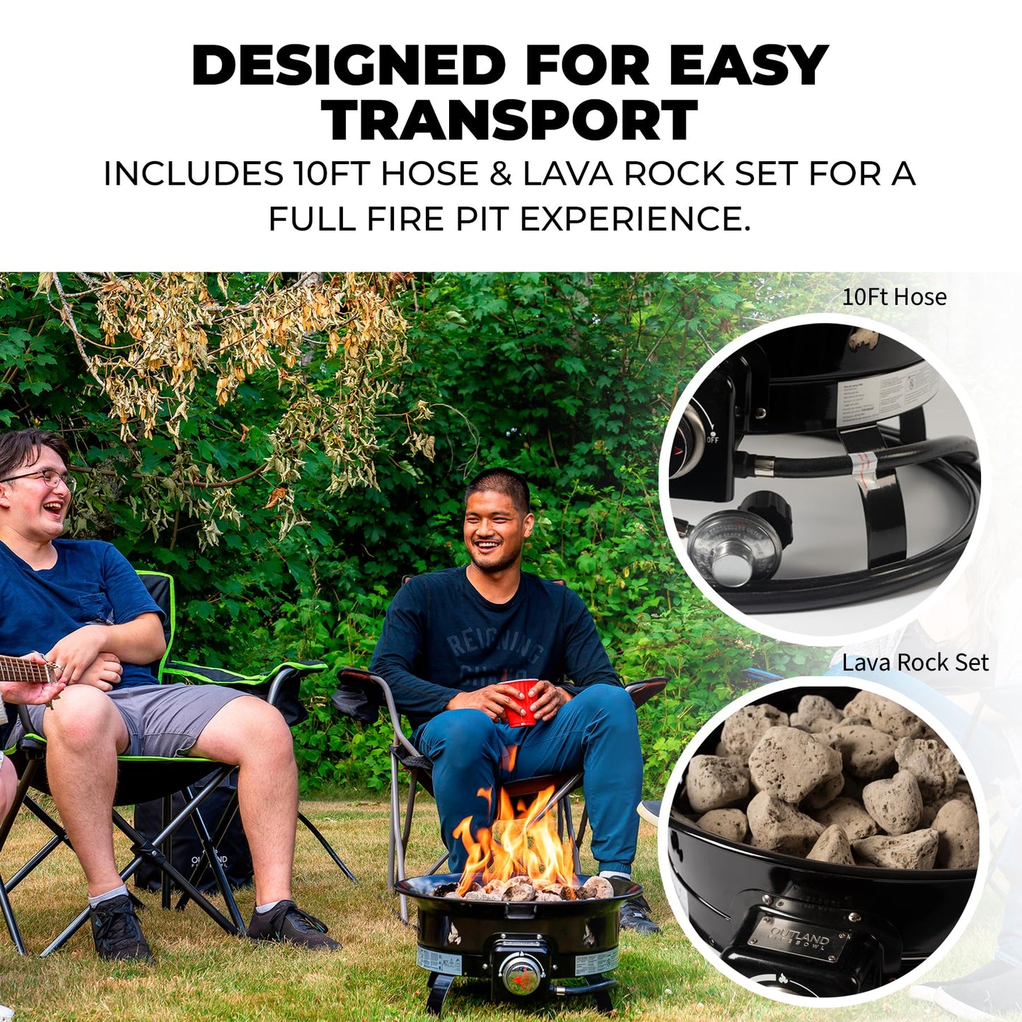 Outland Firebowl portátil propano Fire Pit